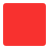 Red Square Flat Element from Fluent Emoji Flat Set