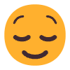 Relieved Face Flat Element from Fluent Emoji Flat Set