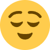 Relieved Face Element from Twemoji Emoji Set
