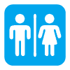 Restroom Flat Element from Fluent Emoji Flat Set