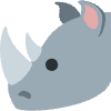 Rhinoceros Element from Twemoji Emoji Set