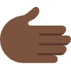 Rightwards Hand Dark Skin Tone Element from Twemoji Emoji Set