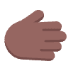 Rightwards Hand Flat Medium Dark Element from Fluent Emoji Flat Set