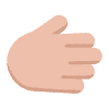 Rightwards Hand Flat Medium Light Emoji from Fluent Emoji Flat Set | Free Download as SVG Vector and Transparent PNG | Streamline emojis