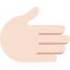 Rightwards Hand Light Skin Tone Element from Twemoji Emoji Set