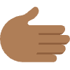 Rightwards Hand Medium Dark Skin Tone Element from Twemoji Emoji Set