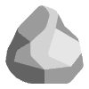 Rock Flat Element from Fluent Emoji Flat Set