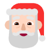 Santa Claus Flat Light Element from Fluent Emoji Flat Set