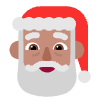 Santa Claus Flat Medium Element from Fluent Emoji Flat Set