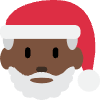 Santa Claus Icon Emoji from Twemoji Set | Free Download as SVG Vector and Transparent PNG | Streamline emojis