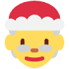 Santa Emoji Element from Twemoji Emoji Set