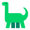 Sauropod Flat Element from Fluent Emoji Flat Set