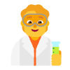 Scientist Flat Default Element from Fluent Emoji Flat Set
