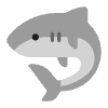 Shark Flat Element from Fluent Emoji Flat Set