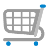 Shopping Cart Flat Element from Fluent Emoji Flat Set