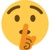 Shushing Face Element from Twemoji Emoji Set