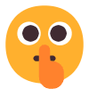 Shushing Face Flat Element from Fluent Emoji Flat Set