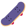 Skateboard Flat Element from Fluent Emoji Flat Set