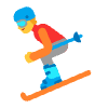 Skier Flat Emoji from Fluent Emoji Flat Set | Free Download as SVG Vector and Transparent PNG | Streamline emojis