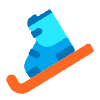 Skis Flat Element from Fluent Emoji Flat Set