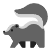 Skunk Flat Emoji from Fluent Emoji Flat Set | Free Download as SVG Vector and Transparent PNG | Streamline emojis