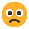 Slightly Frowning Face Flat Element from Fluent Emoji Flat Set