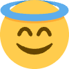 Smiling Face With Halo Element from Twemoji Emoji Set