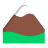 Snow Capped Mountain Flat Emoji from Fluent Emoji Flat Set | Free Download as SVG Vector and Transparent PNG | Streamline emojis