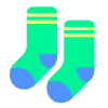 Socks Flat Element from Fluent Emoji Flat Set