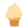Soft Ice Cream Flat Element from Fluent Emoji Flat Set
