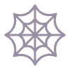 Spider Web Flat Element from Fluent Emoji Flat Set