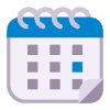 Spiral Calendar Flat Element from Fluent Emoji Flat Set