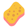 Sponge Flat Element from Fluent Emoji Flat Set
