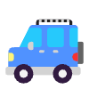 Sport Utility Vehicle Flat Element from Fluent Emoji Flat Set
