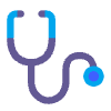 Stethoscope Flat Element from Fluent Emoji Flat Set