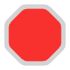 Stop Sign Flat Element from Fluent Emoji Flat Set