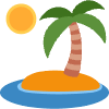 Desert Island Element from Twemoji Emoji Set