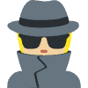 Detective Medium Light Skin Tone Element from Twemoji Emoji Set