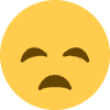 Disappointed Face Element from Twemoji Emoji Set