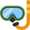 Diving Mask Element from Twemoji Emoji Set