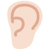 Ear Light Skin Tone Element from Twemoji Emoji Set