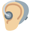 Ear With Hearing Aid Medium Light Skin Tone Element from Twemoji Emoji Set