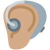 Ear With Hearing Aid Medium Skin Tone Element from Twemoji Emoji Set