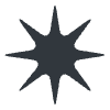 Eight Pointed Star Element from Twemoji Emoji Set