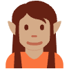 Elf Medium Skin Tone Element from Twemoji Emoji Set