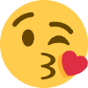 Face Blowing A Kiss Element from Twemoji Emoji Set