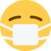 Face With Medical Mask Element from Twemoji Emoji Set