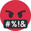Face With Symbols On Mouth Element from Twemoji Emoji Set
