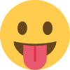 Face With Tongue Element from Twemoji Emoji Set