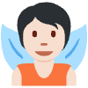 Fairy Light Skin Tone Element from Twemoji Emoji Set